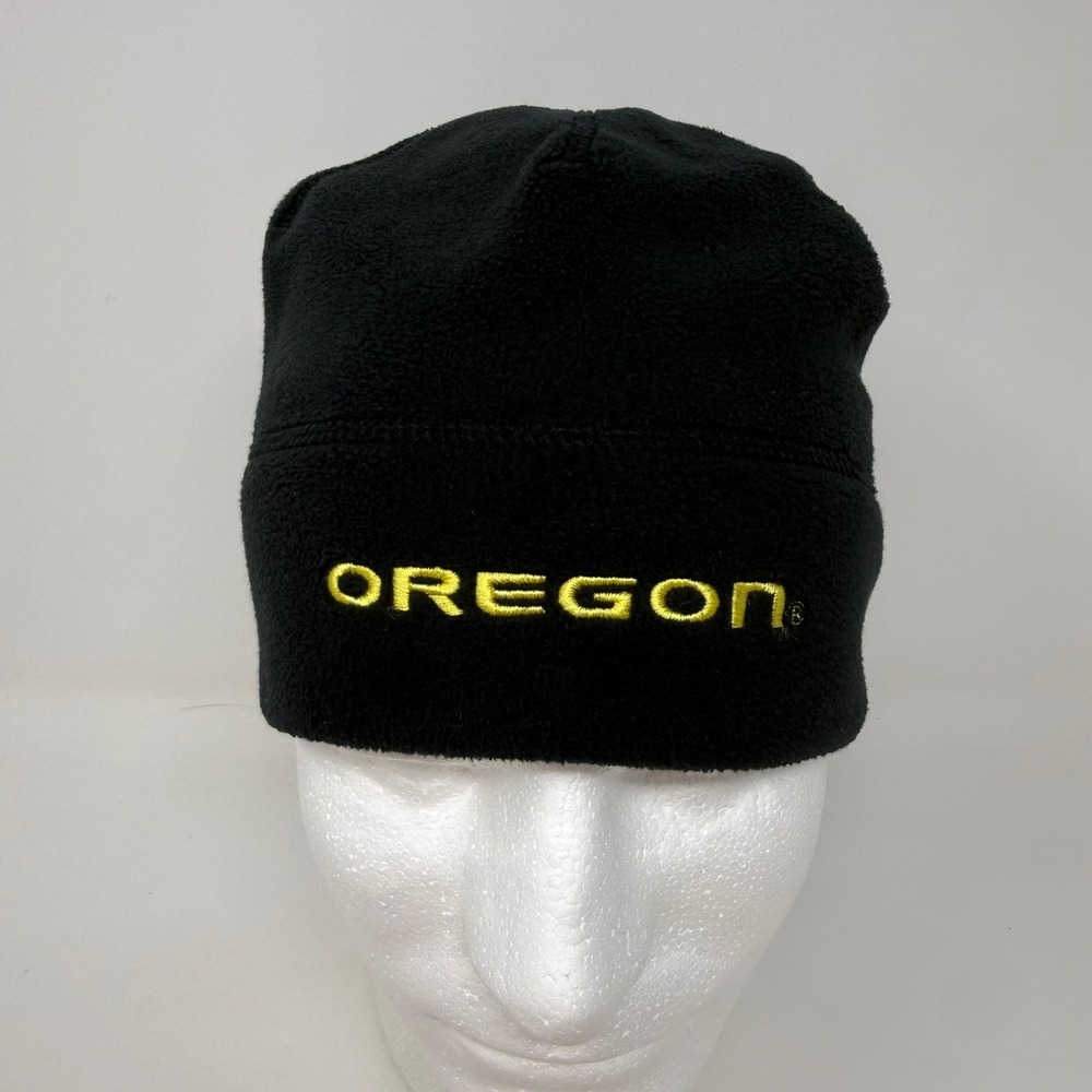 Columbia Oregon Beanie Omni-Heat Fleece Hat Black Yellow L/XL XU9001 Mens Womens